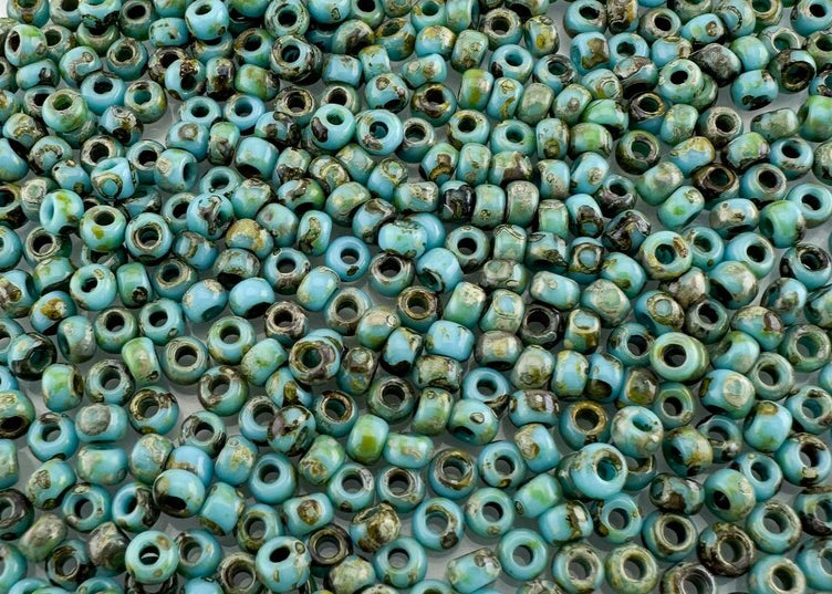 10g Miyuki seed beads 8/0 11/0 Picasso Opaque Seafoam Green 4514, Japoneses seed beads 2mm 3mm (Copy)