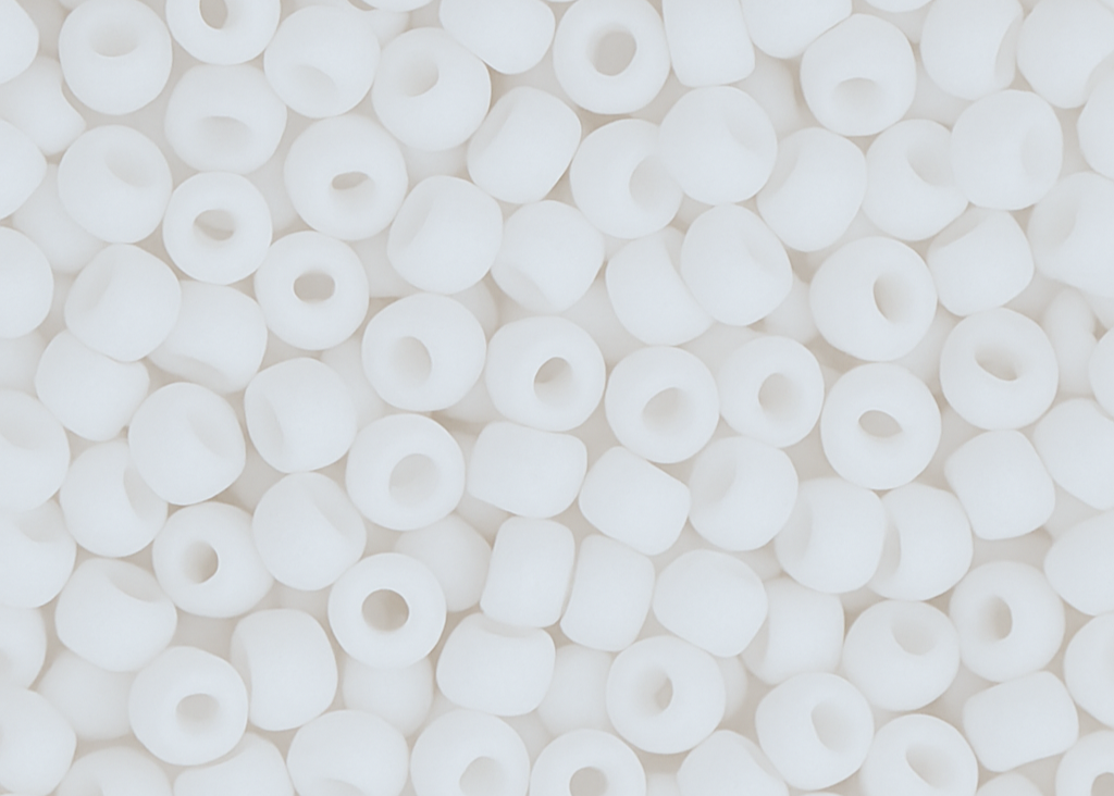 10g Miyuki White 0402F 8/0 11/0, Japoneses seed beads 2mm 3mm