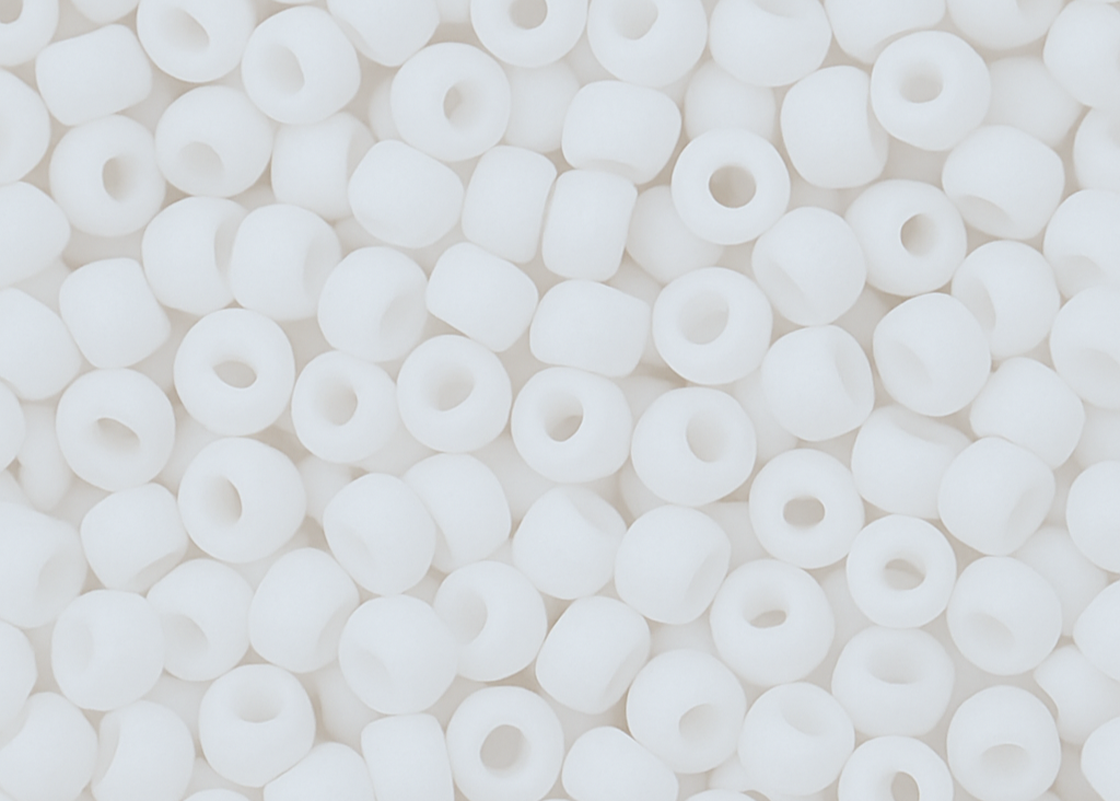 10g Miyuki White 0402F 8/0 11/0, Japoneses seed beads 2mm 3mm
