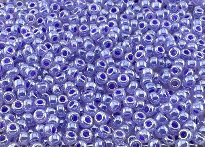 10g Miyuki seed beads 8/0 11/0 Lilac Ceylon 0538, Japoneses seed beads 2mm 3mm