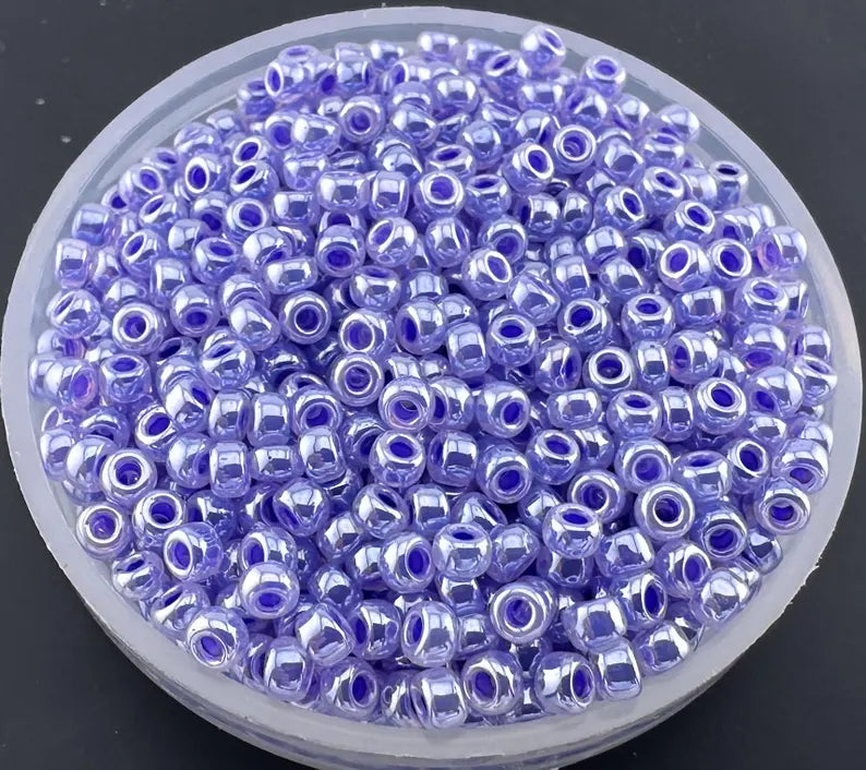 10g Miyuki seed beads 8/0 11/0 Lilac Ceylon 0538, Japoneses seed beads 2mm 3mm