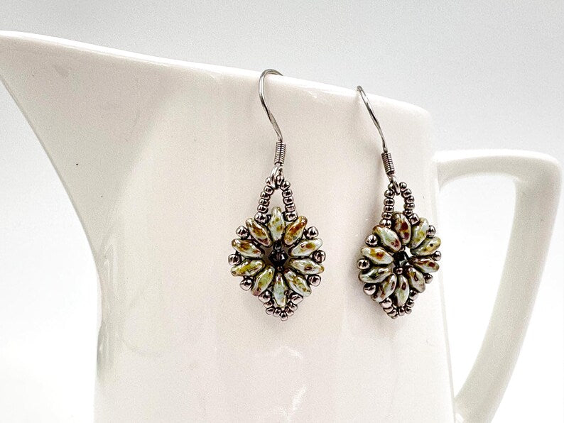 Beaded Hoop Earrings