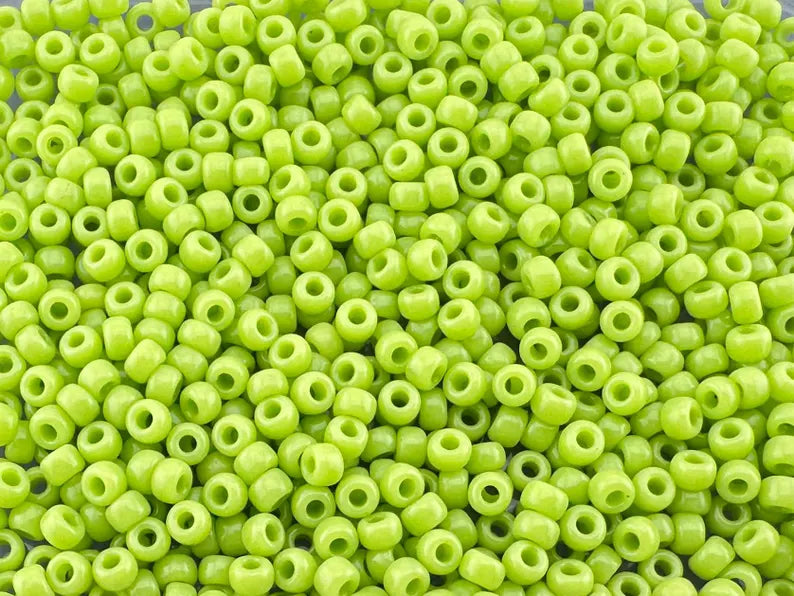 10g Miyuki seed beads 8/0 11/0 green 0416, Japoneses seed beads 2mm 3mm