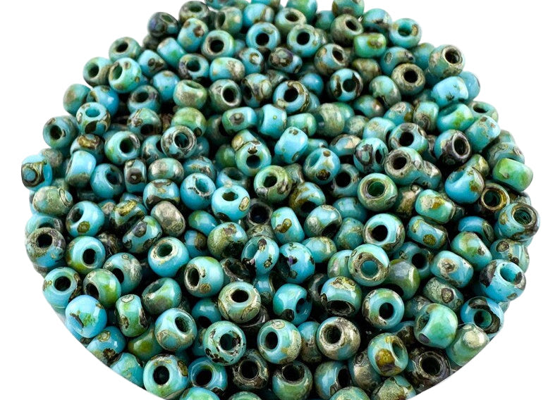 10g Miyuki seed beads 8/0 11/0 Picasso Opaque Seafoam Green 4514, Japoneses seed beads 2mm 3mm (Copy)