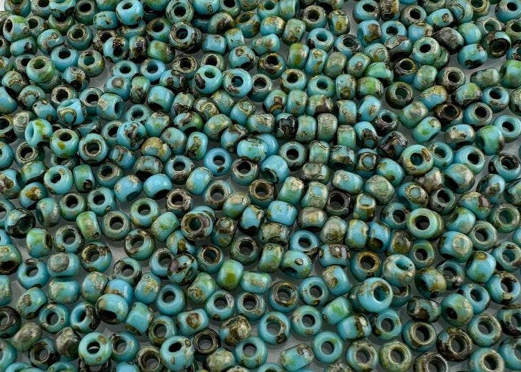 10g Miyuki seed beads 8/0 11/0 Picasso Opaque Seafoam Green 4514, Japoneses seed beads 2mm 3mm (Copy)