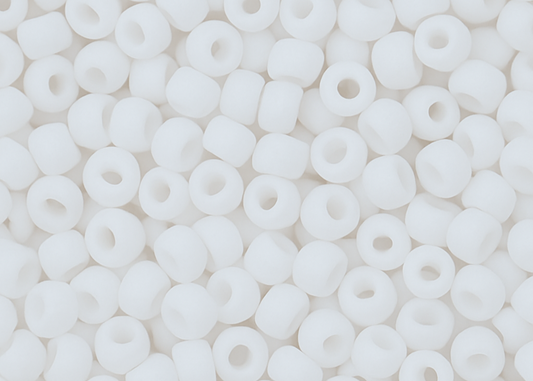 10g Miyuki White 0402F 8/0 11/0, Japoneses seed beads 2mm 3mm