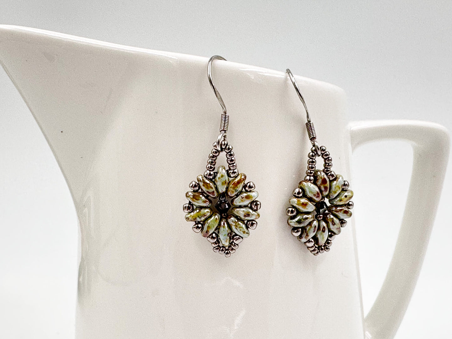 Beaded Hoop Earrings